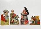 Vintage Valentine's Day Card Die Cut Mechanical Cards 1940s Lot Of 4