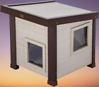 New Age Pet ECTH350 ecoFLEX Albany Outdoor Feral Cat House, Multicolor