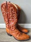 Vintage J. Chisholm Genuine Snakeskin Lizard Cowboy Western Boots Men's Size 12D