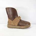 Ugg Isley Chestnut Brown Leather Waterproof Winter Boots Women's Size 7 1018217