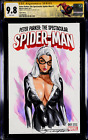 SPECTACULAR SPIDER-MAN #1 CGC SS 9.8 BLACK CAT ORIGINAL ART SKETCH 2 MARY JANE