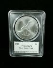 2021 $1 American Silver Eagle Type 2 PCGS MS70  PREMIER LABEL 1 Of 2500 #0512