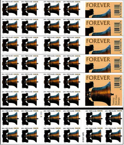 Earlier year Forevr stamps, 100 stamps for $30, on ForeverStampsAndCoinsdotcom