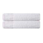New ListingHome Use Wisteria Cotton Vintage Bath Towels (Set of 2), White/White