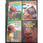 Sesame Street Elmo 4 DVD lot shapes colors, love earth, Boo