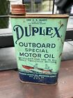 vintage DUPLEX outboard special MOTOR OIL Quaker state CAN