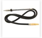 72 Inches Long Leather Wrapped Wooden And Acrylic Handle Hookah Hose
