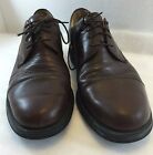Joseph & Feiss 10 Brown Leather Oxfords Shoes Cap Toe Made in Italy