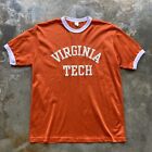 Vintage Virginia Tech College Mesh Shirt M Jersey Warmup 80s