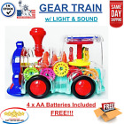Gear Lighting Electric Train 1 2 3 Year Old Boy/Girl, Baby Toy w/ Music & Light
