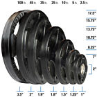 Body-Solid Rubber Grip Olympic Plates 2.5, 5, 10, 25, 35, 45, 100 lb.