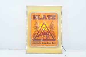 Vintage 1981 Blatz Beer Lighted Beer Sign Americas Favorite Light Beer 16