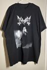 Vintage Y2K Mayhem Dead Memorial Black Metal Darkthrone Band Tee Shirt - Size XL