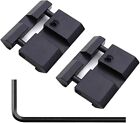 2pcs 11mm Dovetail to 20mm Picatinny Weaver Low Profile Snap-in Rail Adaptor