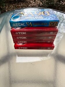 TDK SA90 High Bias Ultimate CD Performance & Superior D90 Normal Bias Lot of 4