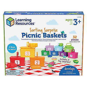 Learning Resources LER6810 Set, Sorting, Picnic Baskets, For Ages 3+