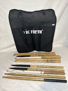 Lot of Vic Firth Drum Sticks (11 Sticks) & Vic Firth Bag - FAST FREE SHIPPING!