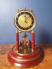 Vintage made in germany burguandy anniversary clock for parts