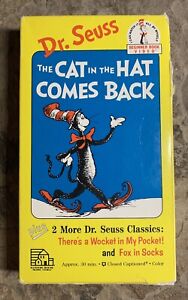 Dr. Seuss the Cat in the Hat Comes Back VHS Tape