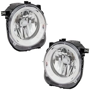 Headlight Set For 2019-2023 Jeep Renegade Left Right LH RH Halogen Assembly CAPA (For: 2019 Limited)