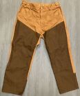 Field And Stream Pants Canvas Brush Briar Hunting Mens Size 36x30 Brown Bird