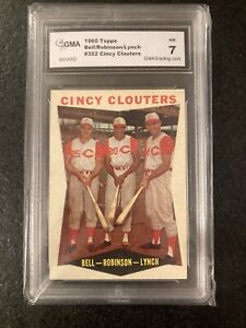 Frank Robinson Lynch Bell 1960 Topps Cincy Clouters GRADED GMA 7
