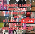 1 DAY SALE $2900+ Wholesale Clothing RESELLER Deal Mixed Lot Womens-Mens Clothes