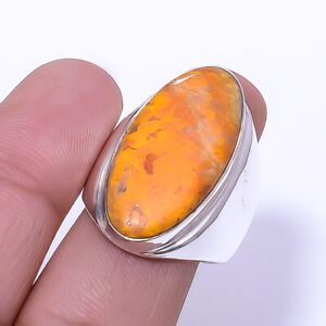 Bumble Bee Jasper - Indonesia Gemstone 925 Sterling Silver Ring S.9.5 R949427857
