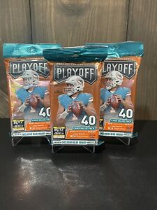 2021 NFL PLAYOFF FAT PACK LOT OF 3!120 TOTAL CARDS!GREAT VALUE!