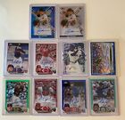 2022/2023 Topps Chrome & Finest Auto Lot (9) Robinson Wilson Varland Swaggerty
