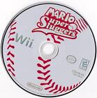 Nintendo Wii Super Mario Sluggers Baseball Video Game Simulation 2008 Disc Only