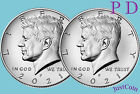 2021 P&D KENNEDY HALF DOLLAR SET CLAD TWO COINS SET UNCIRCULATED