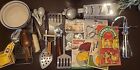 HUGE LOT Of VTG Kitchen Utensils, NOS Items, Cookie Cutters, Scoops and More