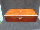 New ListingLARGE ANTIQUE MAHOGANY WRITING SLOPE BOX WITH DRAWER BRASS FITTINGS