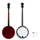 New 5 String Banjo Full Size with Closed Back 24 Brackets Head & Maple Neck