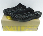 KEEN Men's Uneek Slide Sandals Size 11 Black/Gargoyle Leather Slip On  1014625