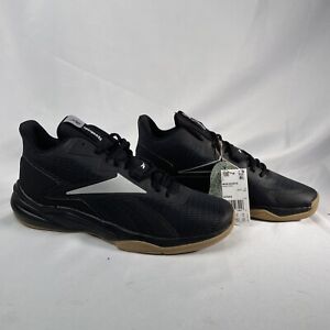 Reebok More Buckets Hightop Basketball Shoes Mens Sz 11  Black Silver GY5470