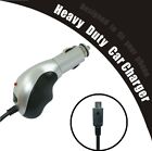 Brand New Silver Micro-USB Connector DC Auto Heavy Duty Car Charger Adapter