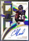 2022 Panini - Immaculate Collection Ed Reed Game Worn Triple On Card AUTO /5