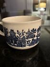 Churchill England Blue Willow Large Breakfast Soup Coffee Mug Cup 12 Oz