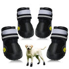 Reflective Dog Shoes for Large Dogs Waterproof Rubber Rain Snow Boots Booties