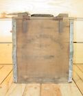 Vintage RARE 1937 D. S. Company Laboratory Milk Wooden Crate Box w/ Metal Liner