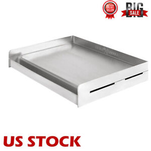 Stainless Steel Universal Griddle Flat Top Grill Stove with Even Heating Cross B