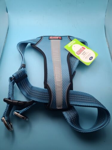 New Kong XL Dog Harness Padded Blue Comfortable Reflective Durable 29-44