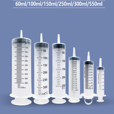 150ml 250ml 350ml 550ml  Plastic Syringe Reusable Big Large  Nutrient Measuring