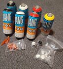 7 Cans Dang HiFlow Spray Paint 400ml White, Black, Signal Red, And Signal Yellow