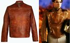 Men's Cliff Secord The Rocketeer Billy Campbell Tan Brown Real Leather Jacket