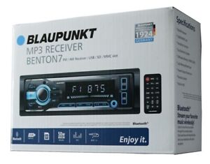 Blaupunkt 1-Din MP3 Car Audio Bluetooth Receiver w/FM/AM/USB/SD/MMC BENTON7