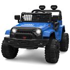 Blue Kids Ride on Truck Toys Car 12V Electric with Remote Light 2 Speed