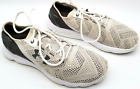 Under Armour Womens 1252301-102 Tan  Gray Lace Up Running Shoes Size 8.5